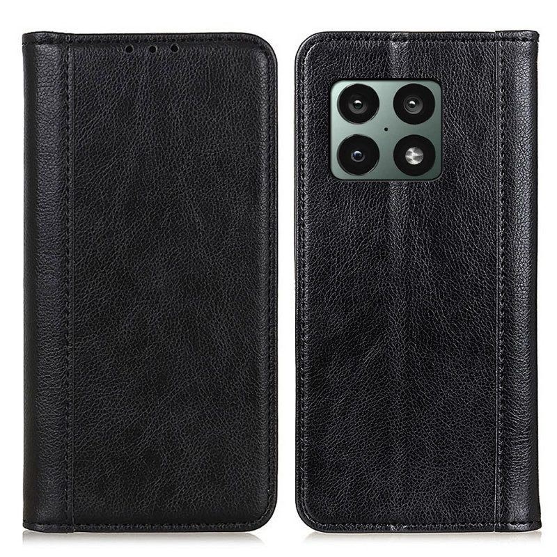 Schutzhülle Für OnePlus 10 Pro 5G Flip Case Farbige Version Aus Litschi-leder