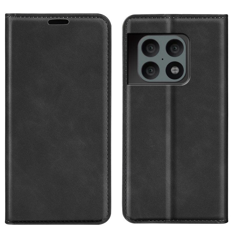 Schutzhülle Für OnePlus 10 Pro 5G Flip Case Seidenweicher Ledereffekt