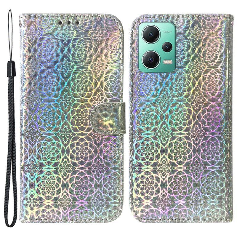 Flip Case Für Poco X5 5G Disco-stil