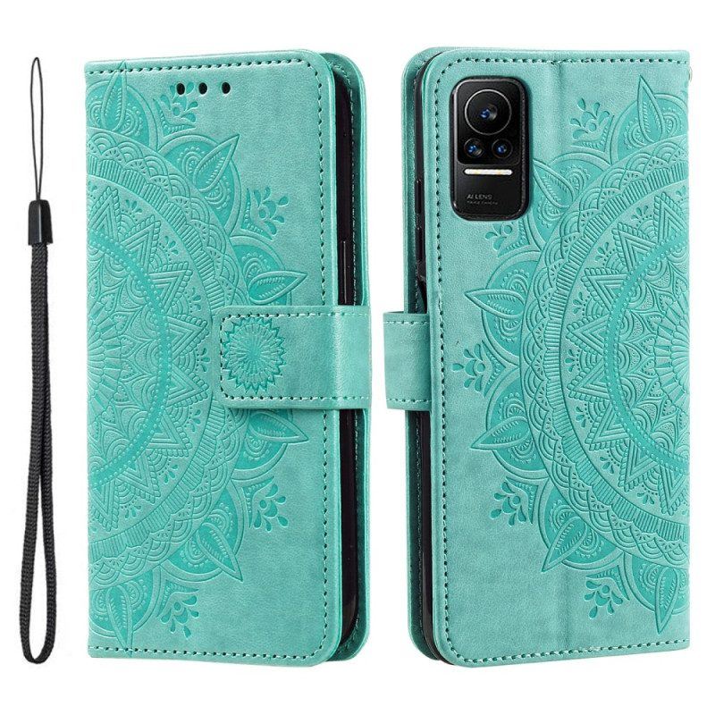 Flip Case Für Xiaomi 13 Lite Mandala-sonne Mit Schlüsselband