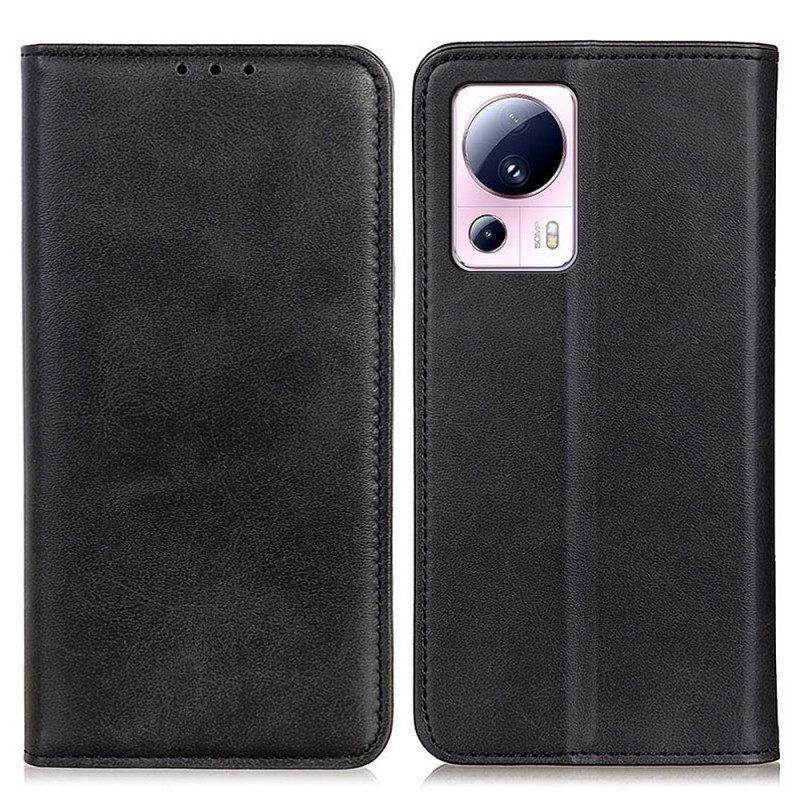 Schutzhülle Für Xiaomi 13 Lite Flip Case Spaltleder