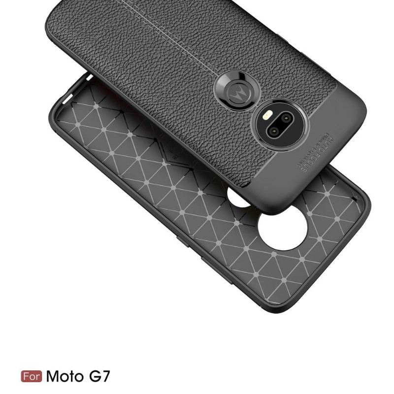 Handyhülle Für Motorola Moto G7 Finishing-gel Für Kunstleder