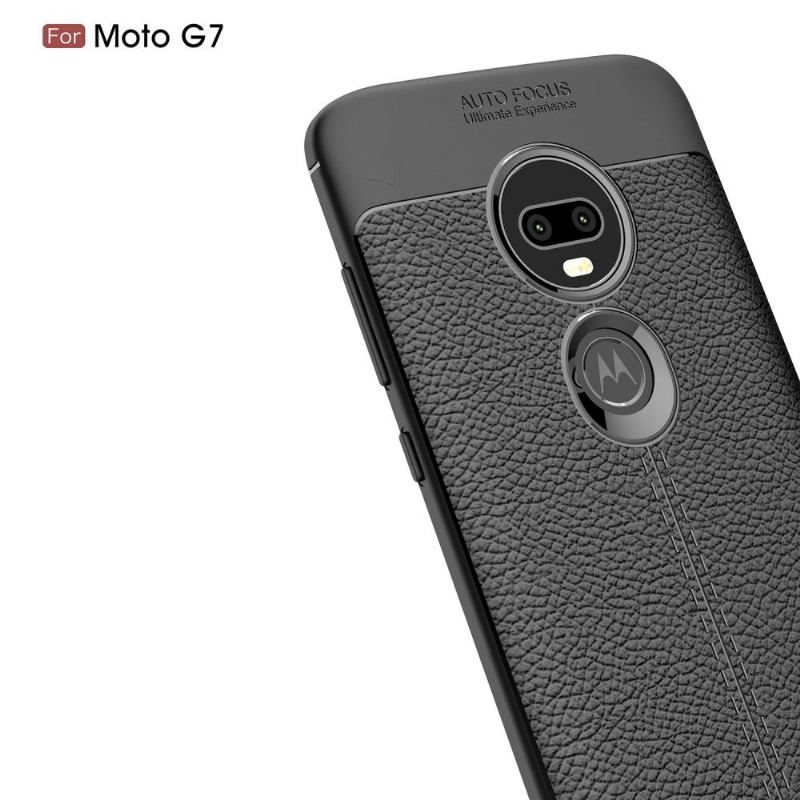 Handyhülle Für Motorola Moto G7 Finishing-gel Für Kunstleder