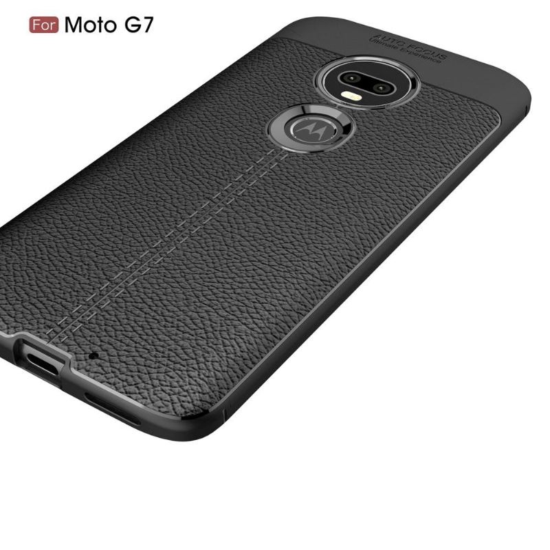 Handyhülle Für Motorola Moto G7 Finishing-gel Für Kunstleder