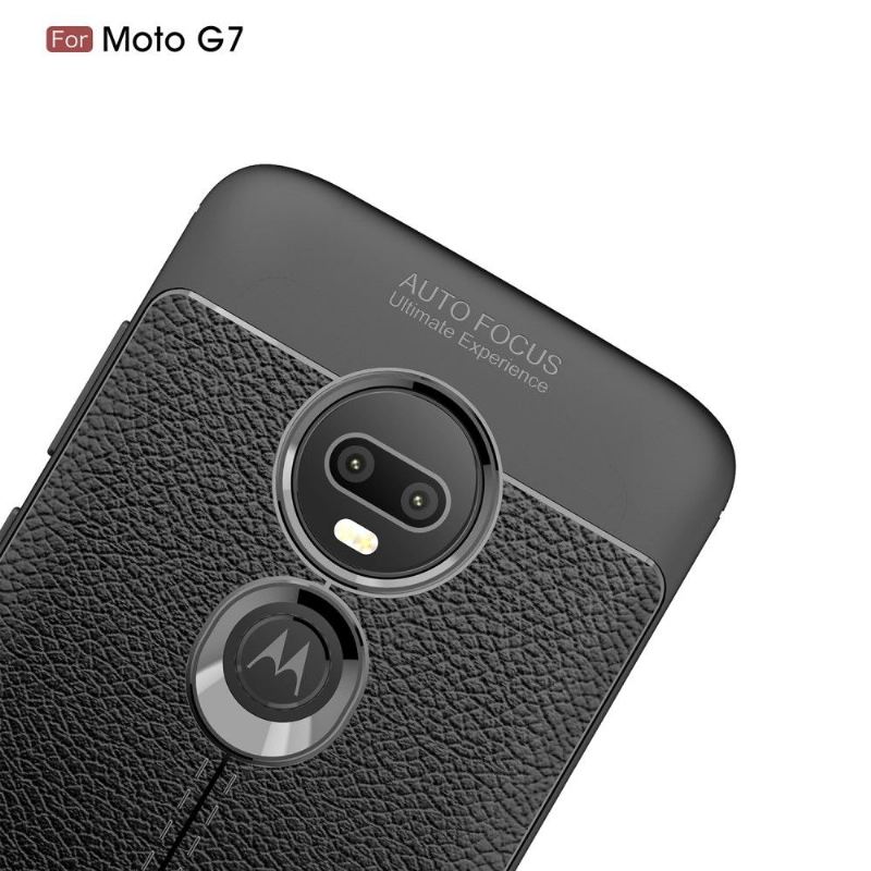 Handyhülle Für Motorola Moto G7 Finishing-gel Für Kunstleder