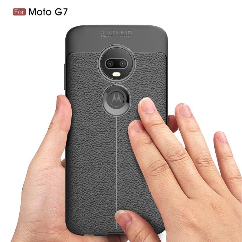 Handyhülle Für Motorola Moto G7 Finishing-gel Für Kunstleder