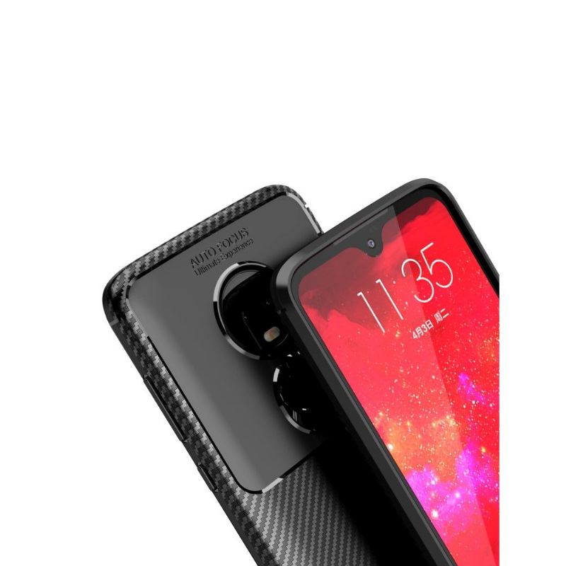 Hülle Für Motorola Moto G7 Anti-Sturz Kohlegel