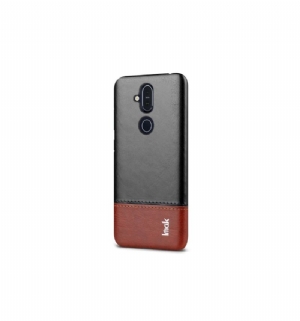 Handyhülle Für Nokia 8.1 Imak Kunstleder - Schwarz / Braun