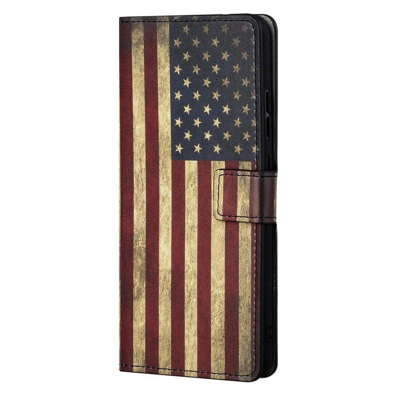 Flip Case Für OnePlus Nord 2 5G Amerikanische Flagge