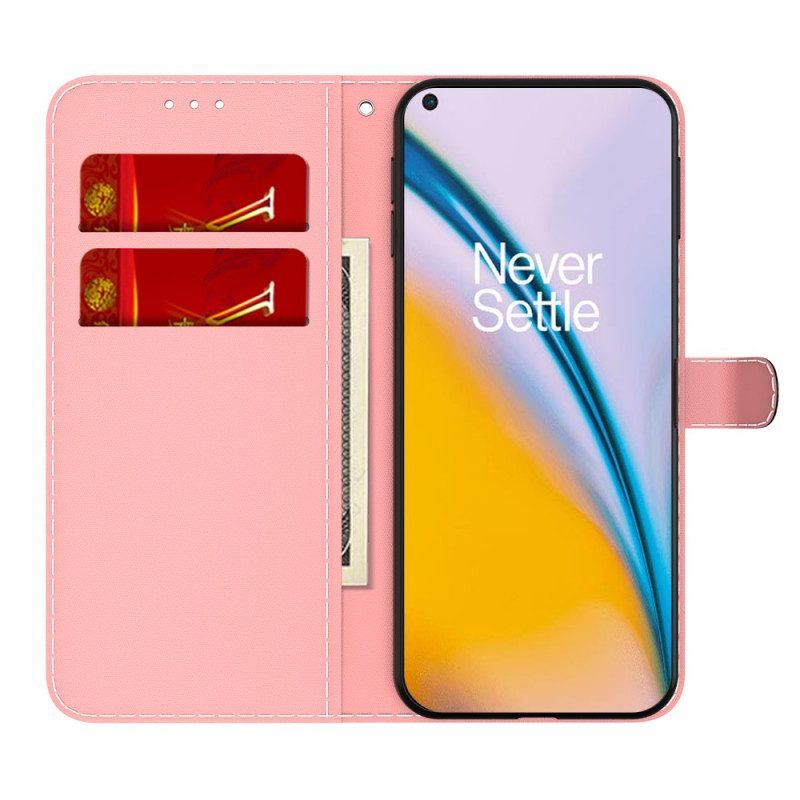 Flip Case Für OnePlus Nord 2 5G Aquarell