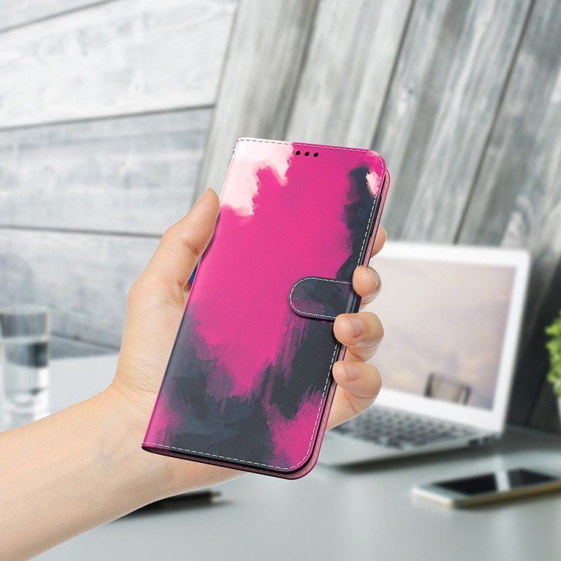 Flip Case Für OnePlus Nord 2 5G Aquarell