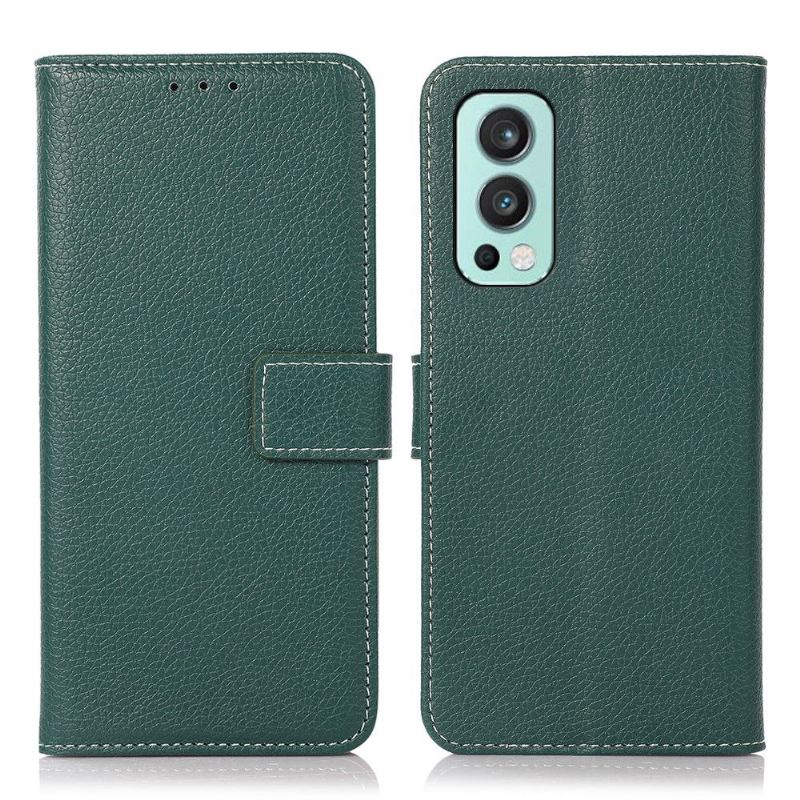 Flip Case Für OnePlus Nord 2 5G Claudia Genarbtes Kunstleder