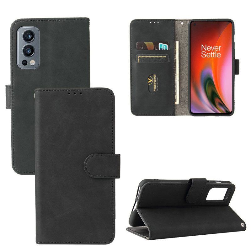 Flip Case Für OnePlus Nord 2 5G Hautberührung