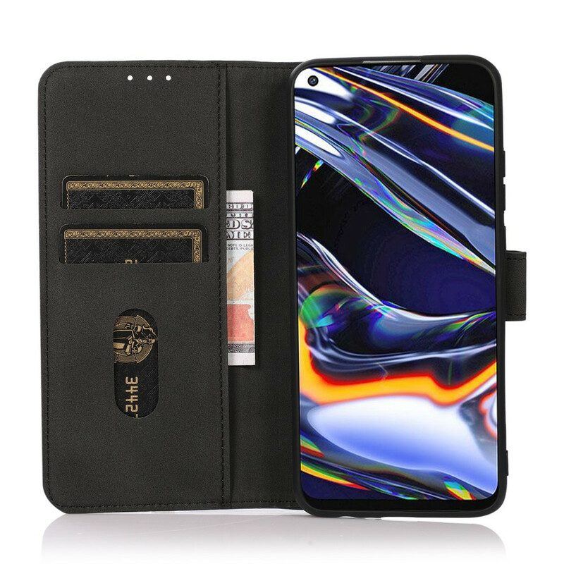 Flip Case Für OnePlus Nord 2 5G Khazneh Modischer Ledereffekt