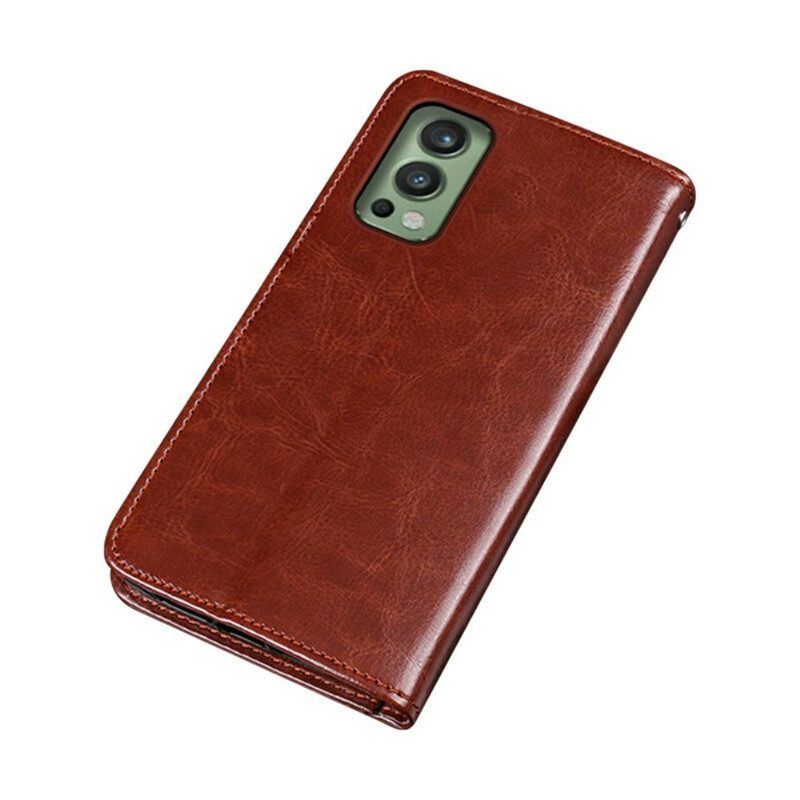 Flip Case Für OnePlus Nord 2 5G Kunstleder Idewei