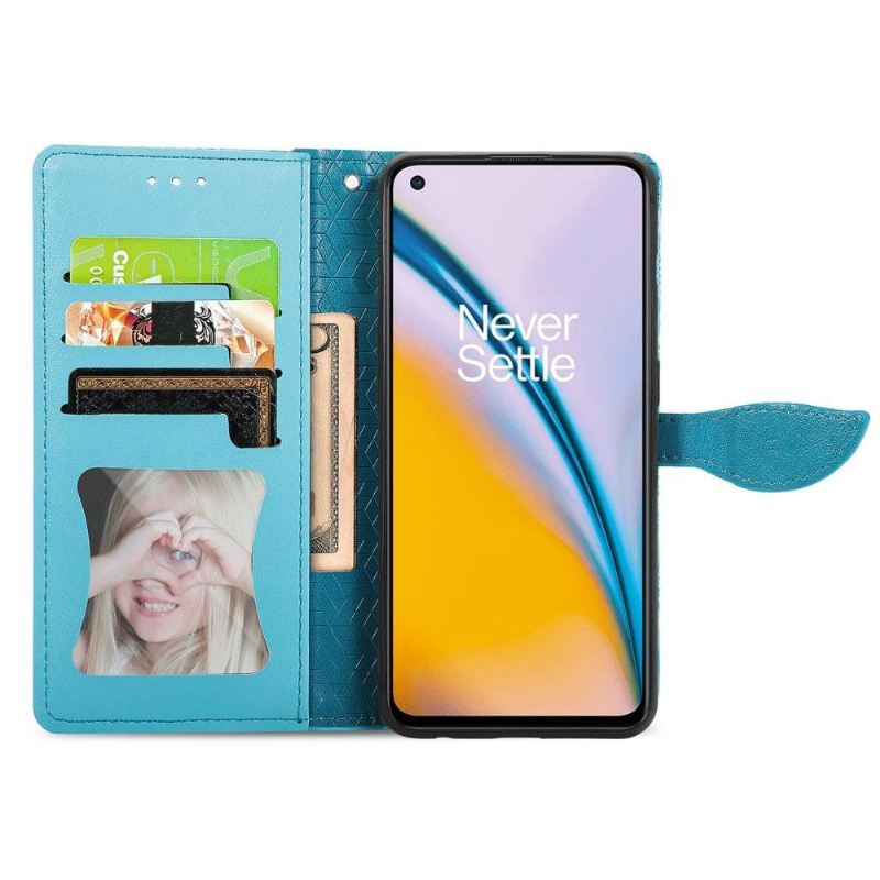 Flip Case Für OnePlus Nord 2 5G Mandala-blatt