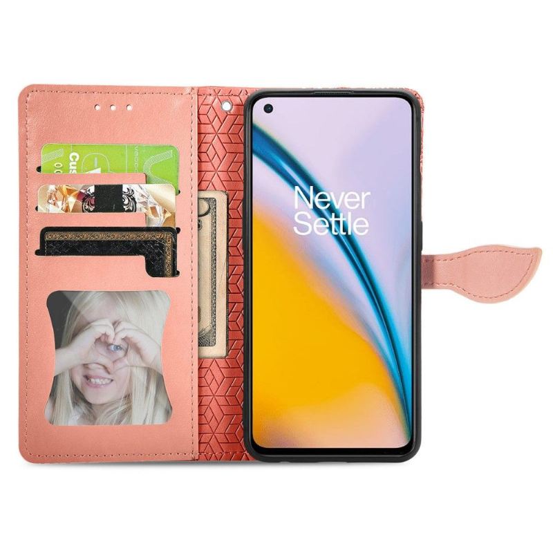 Flip Case Für OnePlus Nord 2 5G Mandala-blatt