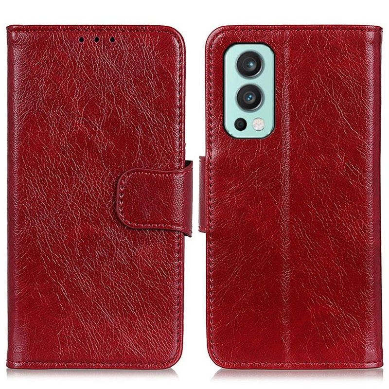 Flip Case Für OnePlus Nord 2 5G Stil Aus Gealtertem Leder