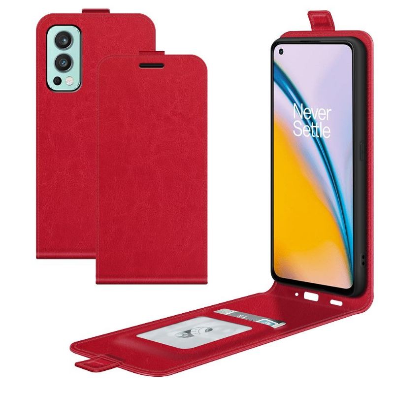 Flip Case Für OnePlus Nord 2 5G Flip Case Vertikales Kunstleder