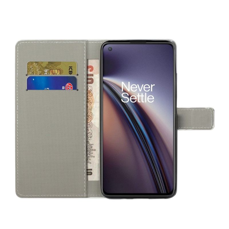 Flip Case Für OnePlus Nord 2 5G Vintage Englische Flagge