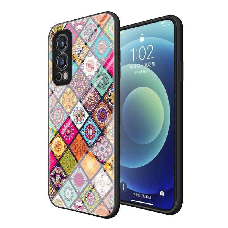 Hülle Für OnePlus Nord 2 5G Anti-Sturz Mandala-kaleidoskop Mit Ständer