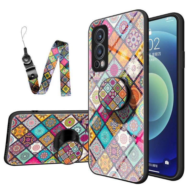 Hülle Für OnePlus Nord 2 5G Anti-Sturz Mandala-kaleidoskop Mit Ständer