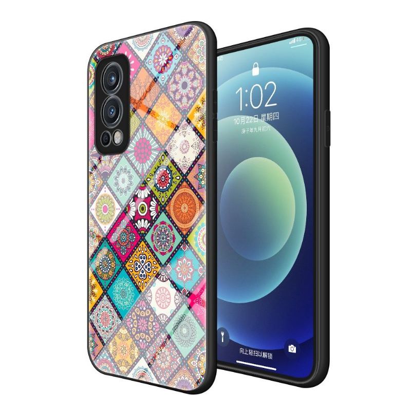 Hülle Für OnePlus Nord 2 5G Anti-Sturz Mandala-kaleidoskop Mit Ständer