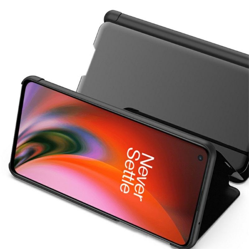 Hülle Für OnePlus Nord 2 5G Flip Case Spiegeleffekt