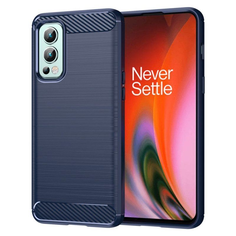 Hülle Für OnePlus Nord 2 5G Gebürstete Kohlefaser