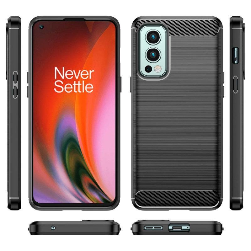 Hülle Für OnePlus Nord 2 5G Gebürstete Kohlefaser