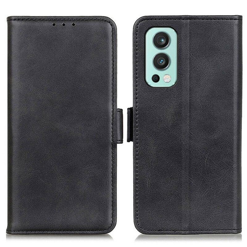 Lederhüllen Für OnePlus Nord 2 5G Flip Case Doppelte Klappe