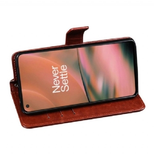 Lederhüllen Für OnePlus Nord 2 5G Flip Case Idewei Folio Lederoptik