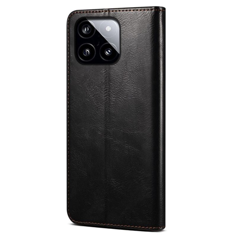 Flip Case Poco X6 Pro 5g Gewachstes Kunstleder