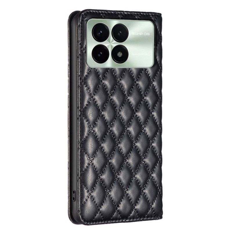 Flip Case Poco X6 Pro 5g Handyhülle Gesteppt Binfen Color