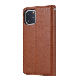 Flip Case Für iPhone 11 Pro Standetui In Lederoptik