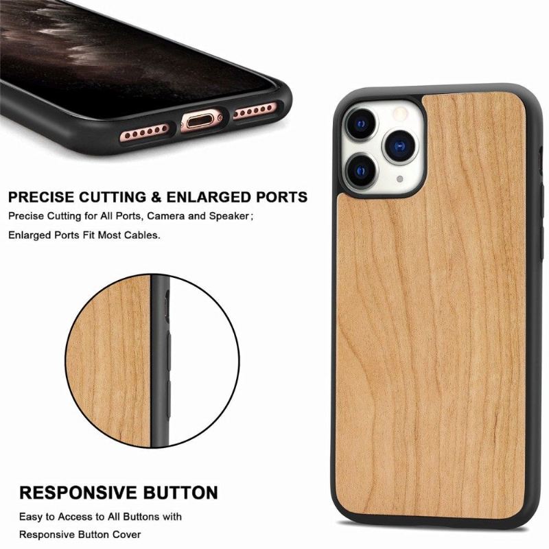 Hülle Für iPhone 11 Pro Anti-Sturz Premium-holz