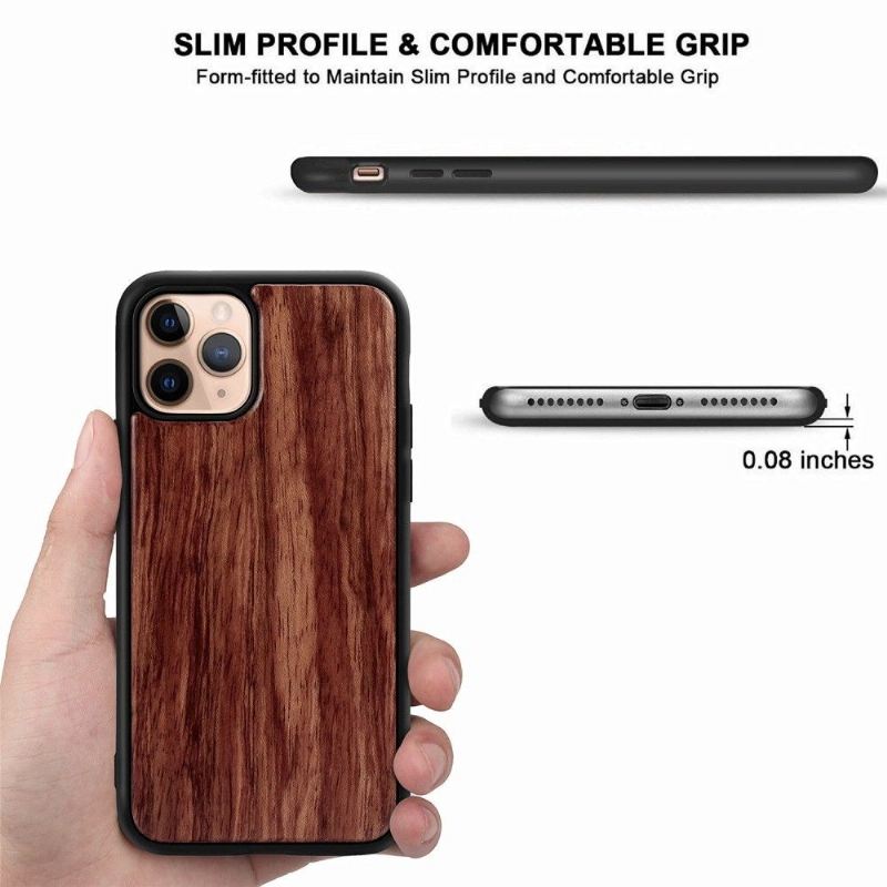 Hülle Für iPhone 11 Pro Anti-Sturz Premium-holz