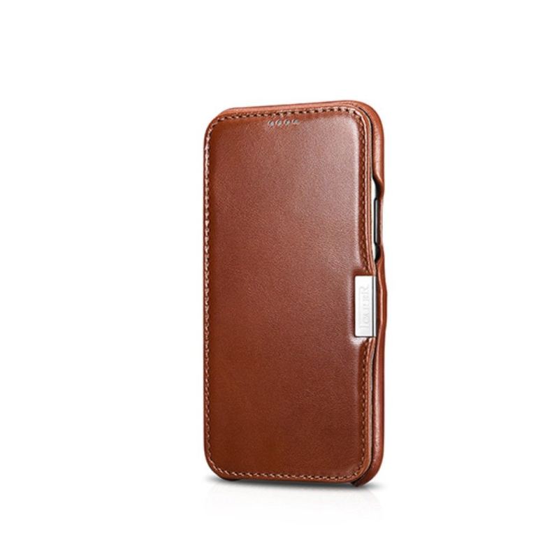 Hülle Für iPhone 11 Pro Flip Case Echtes Leder