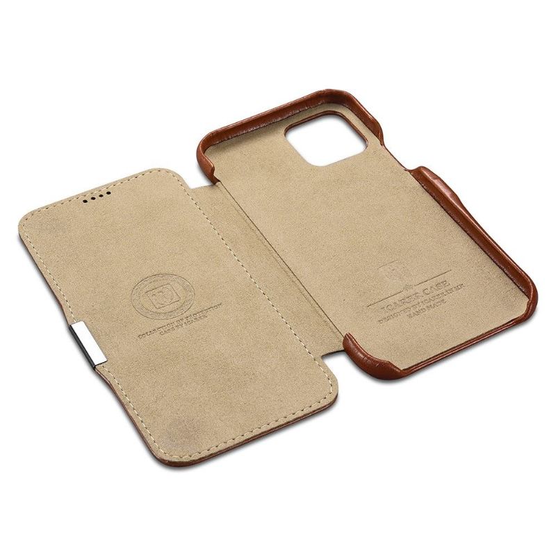 Hülle Für iPhone 11 Pro Flip Case Echtes Leder