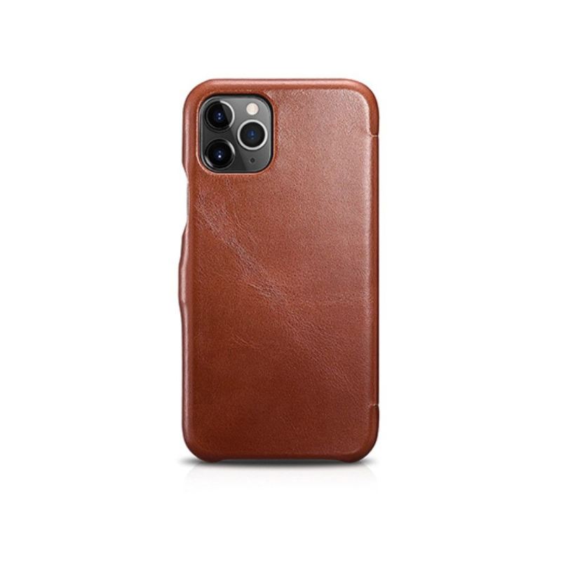 Hülle Für iPhone 11 Pro Flip Case Echtes Leder