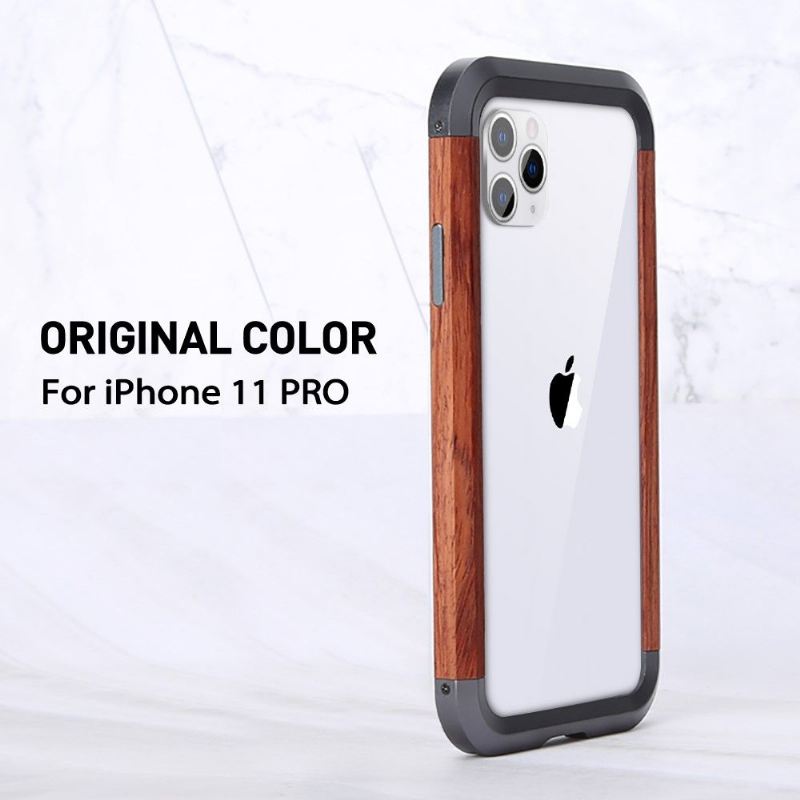 Hülle Für iPhone 11 Pro Holz Und Metall