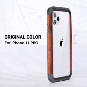 Hülle Für iPhone 11 Pro Holz Und Metall