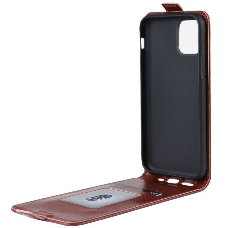 Lederhüllen Für iPhone 11 Pro Flip Case Vertikales Kunstleder