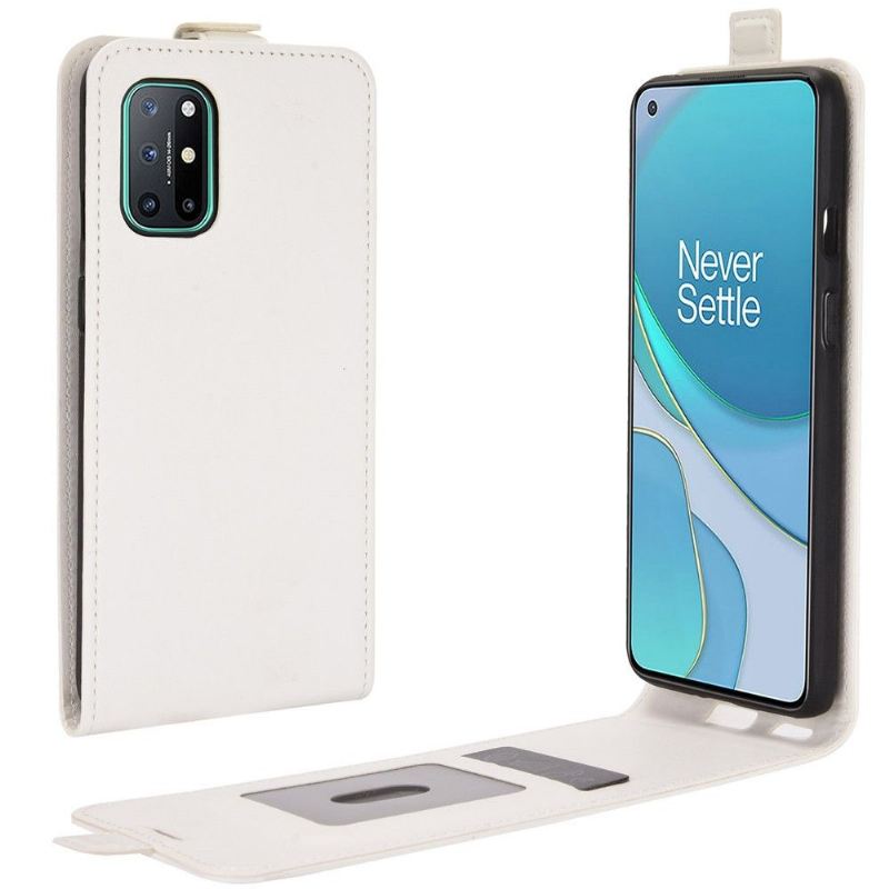 Lederhüllen Für OnePlus 8T Schutzhülle Flip Case Kunstleder Vertikal