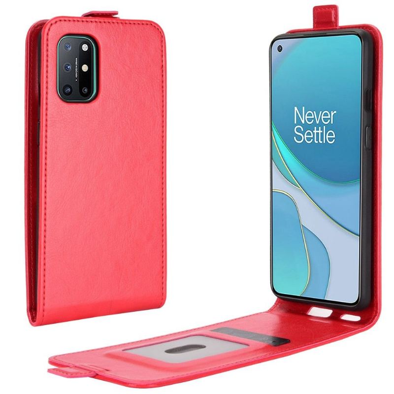 Lederhüllen Für OnePlus 8T Schutzhülle Flip Case Kunstleder Vertikal