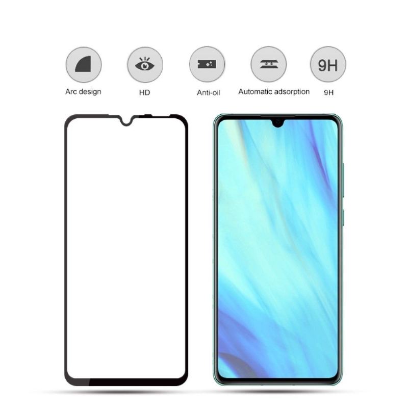 Huawei P30 - Displayschutzfolie Aus Gehärtetem Glas In Voller Größe - Schwarz