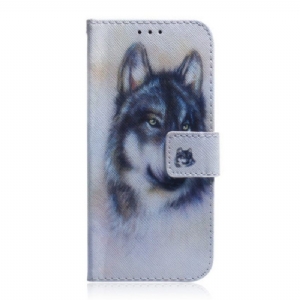 Flip Case Für Google Pixel 7 Pro Aquarell-wolf