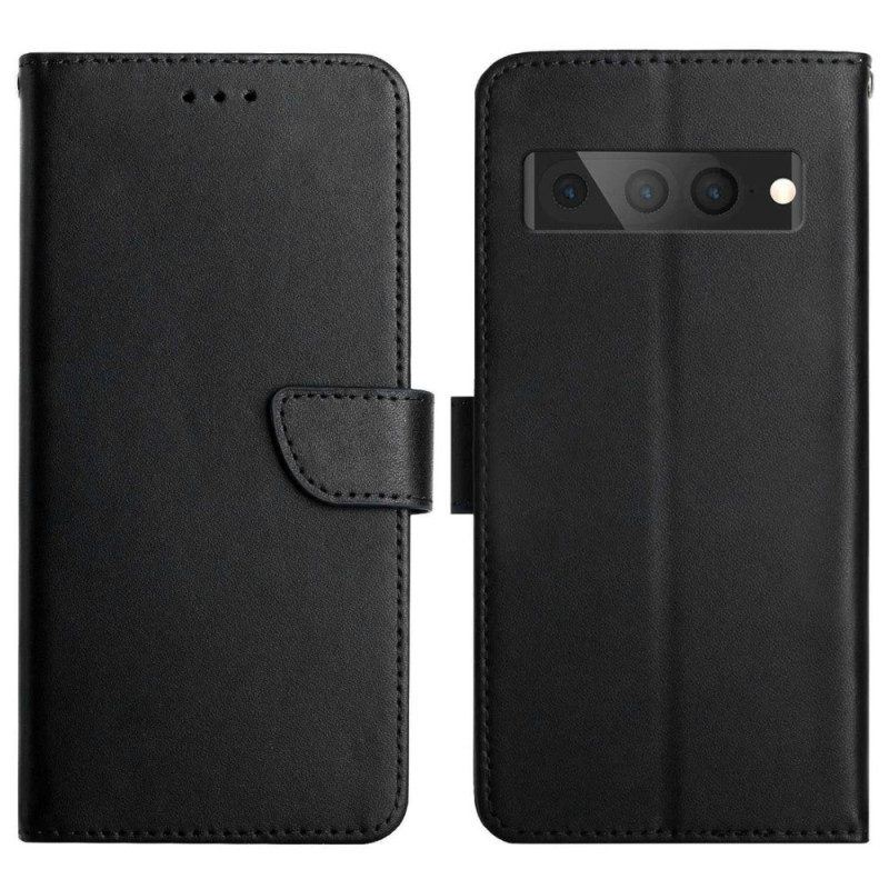 Flip Case Für Google Pixel 7 Pro Echtes Nappaleder