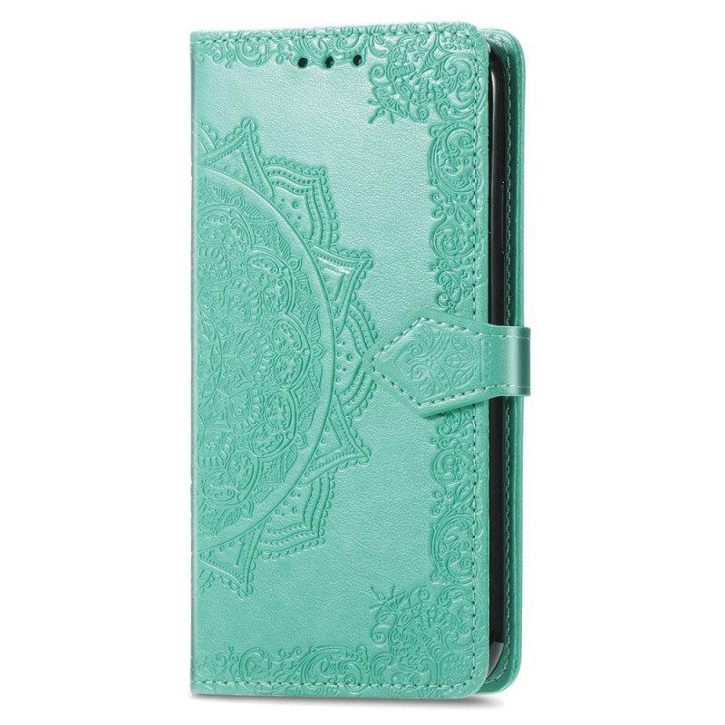 Flip Case Für Google Pixel 7 Pro Mit Kordel Riemchen-retro-mandala