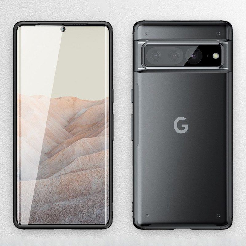 Hülle Für Google Pixel 7 Pro Durchscheinende Farbige Kanten